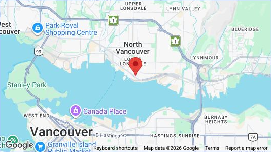 Map showing Cypress Vending in North Vancouver